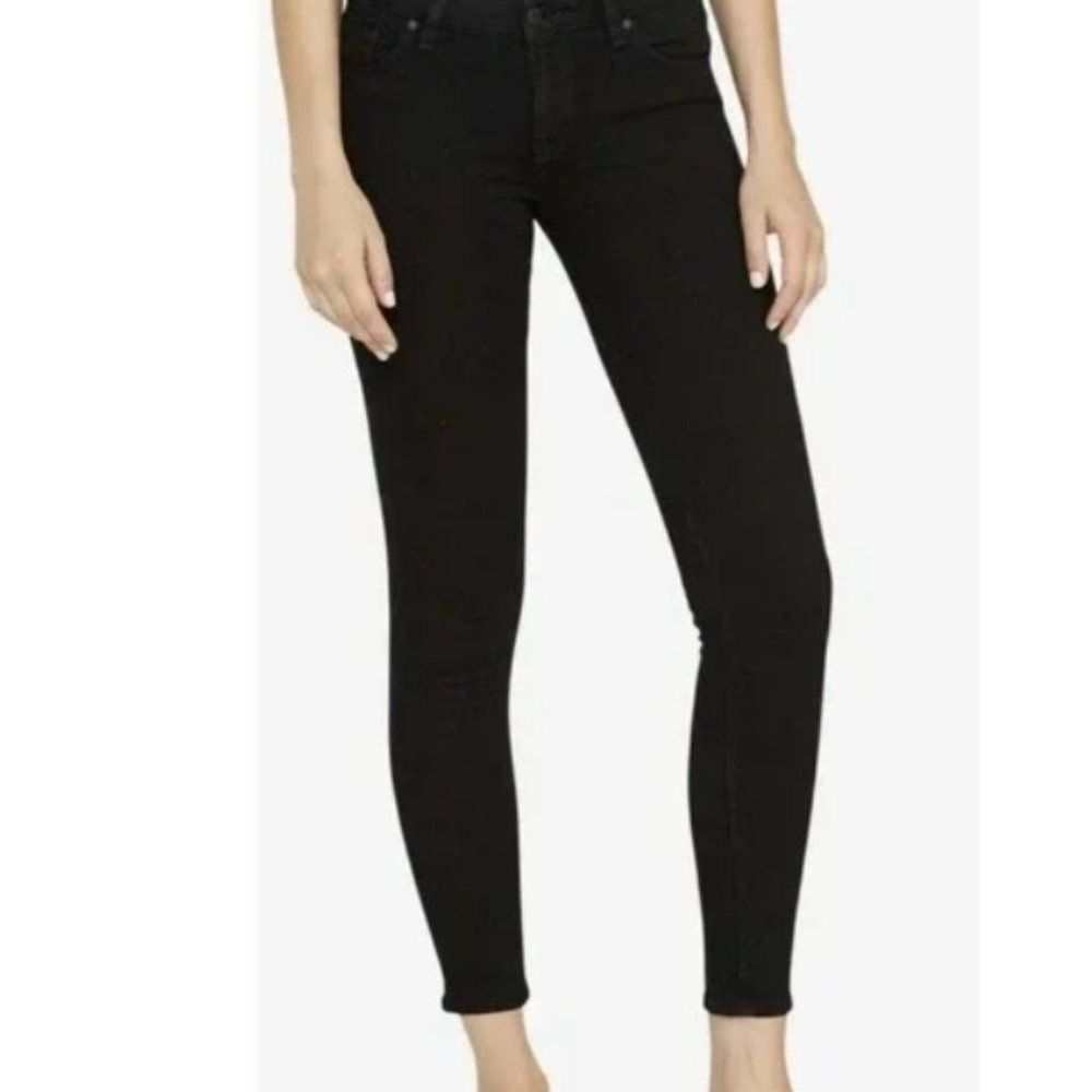 NWT Hudson black wash Krista low rise skinny ankle jeans 26